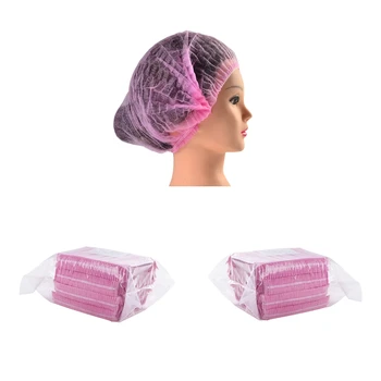 200 pack Disposable Non-woven Hair Nets Bouffant Caps Dust-proof and Elastic Head Cover Hat - Pink 
200 pack Disposable Non-woven Hair Nets Bouffant Caps Dust-proof and Elastic Head Cover Hat - Pink