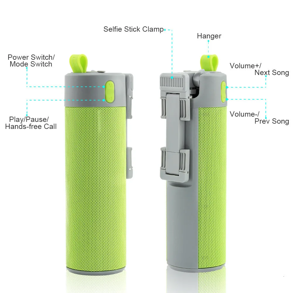Mini Selfie Stick Bluetooth Wireless Speakers Multi-Functional Flashlight Box Design Stereo Outdoor Power Bank Sound Bar Mini Selfie Stick Bluetooth Wireless Speakers Multi-Functional Flashlight Box Design Stereo Outdoor Power Bank Sound Bar