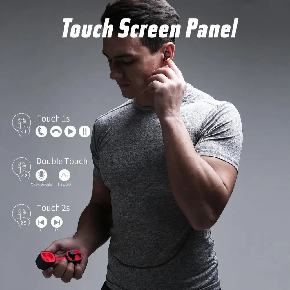 HAVIT TWS Bluetooth Earphone Wireless Sport Earphone IPX6 Touch Screen Panel Earbuds With Microphone for Bilateral call G1pro
HAVIT TWS Bluetooth Earphone Wireless Sport Earphone IPX6 Touch Screen Panel Earbuds With Microphone for Bilateral call G1pro