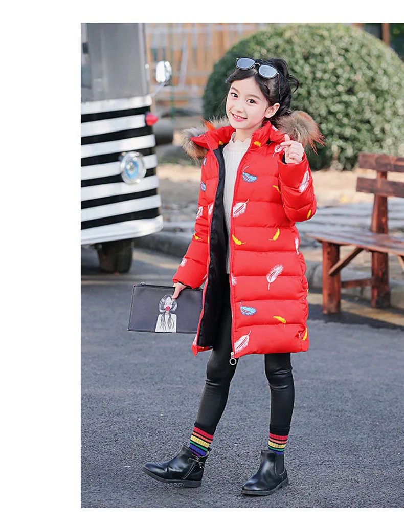 Girls Winter Coats Kids 2019 Winter Jacket For Girls Cotton-padded Clothes Children's Hooded Velour Girls Jackets Outwear 3-12t
