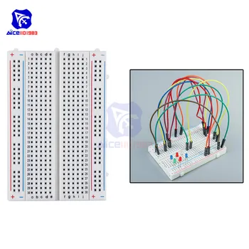 diymore MB-102 400 Tie Points Solderless Breadboard for Arduino Prototype PCB Board Kit
diymore MB-102 400 Tie Points Solderless Breadboard for Arduino Prototype PCB Board Kit