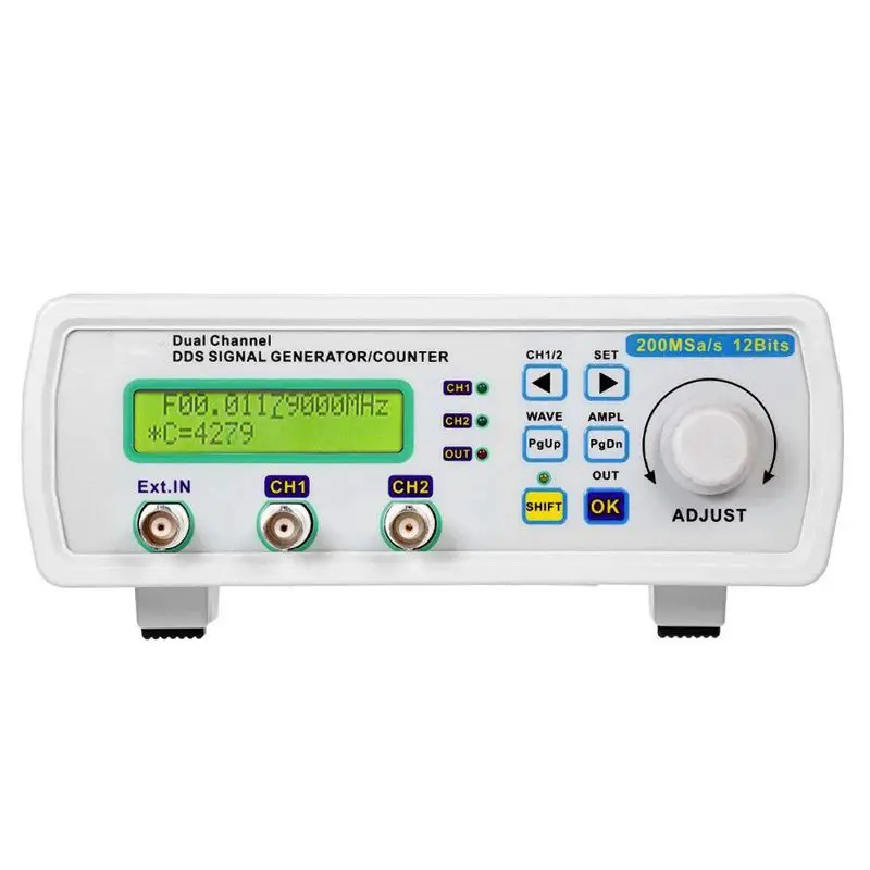 High Accuracy Digital Signal Source Generator DDS Dual Channel Signal Generator Arbitrary Waveform Frequency Meter 200MSa / s 25
High Accuracy Digital Signal Source Generator DDS Dual Channel Signal Generator Arbitrary Waveform Frequency Meter 200MSa / s 25