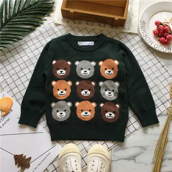 Tonytaobaby Autumn Clothing New Style Baby Dark Green Bear Pure Cotton Versatile Sweater Boys Sweater
Tonytaobaby Autumn Clothing New Style Baby Dark Green Bear Pure Cotton Versatile Sweater Boys Sweater