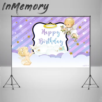 photography backdrops Purple Stripes angel Happy birthday party background Photoshoot Vinyl Newborn baby shower photocall 
photography backdrops Purple Stripes angel Happy birthday party background Photoshoot Vinyl Newborn baby shower photocall