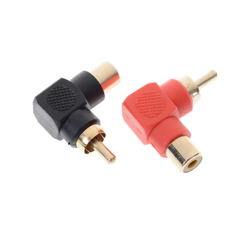 New 90Degree RCA Right Angle Male to Female Phone Adapters AV Plug Connector 1 PCS Red/Black
New 90Degree RCA Right Angle Male to Female Phone Adapters AV Plug Connector 1 PCS Red/Black