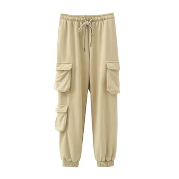 2020 Spring Autumn New Multi-pocket High Waist Drawstring Overalls Ladies Loose Casual Beam Feet Pants
2020 Spring Autumn New Multi-pocket High Waist Drawstring Overalls Ladies Loose Casual Beam Feet Pants