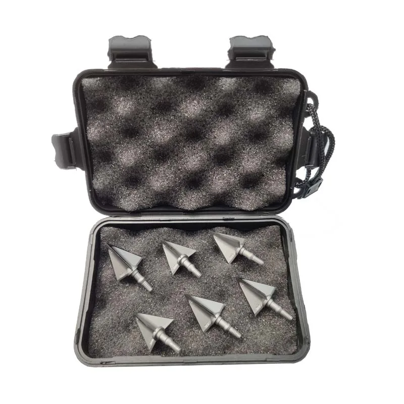 1pc Box+6pcs100Grain Fixed3 Blades Arrowhead Broadhead Stainless Steel Conpound Bow Recurve Bow Hunting Shooting Accessors
1pc Box+6pcs100Grain Fixed3 Blades Arrowhead Broadhead Stainless Steel Conpound Bow Recurve Bow Hunting Shooting Accessors