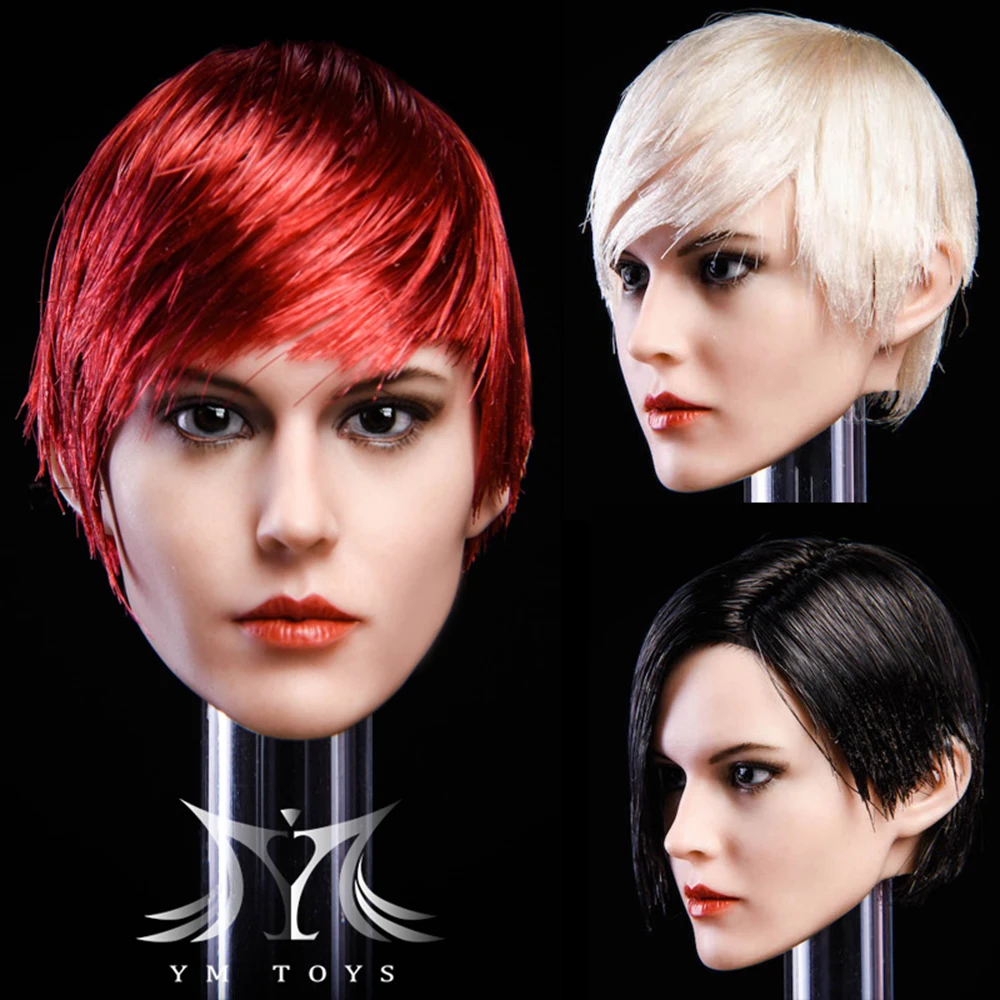 In Stock YMT015 1/6 Female Mixed-race Beauty Head Sculpt Craved with Red/White/Black Short Hair Model For 12'' Seamless Body
In Stock YMT015 1/6 Female Mixed-race Beauty Head Sculpt Craved with Red/White/Black Short Hair Model For 12'' Seamless Body