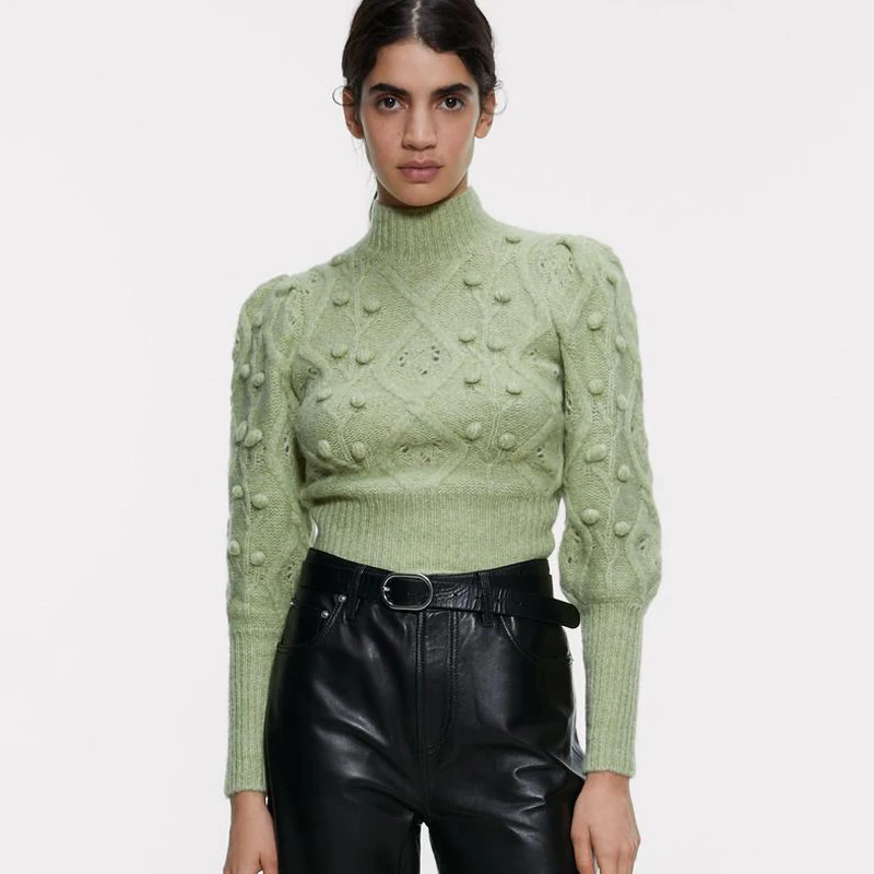 Elina Solid Turtleneck Short Sweaters Women Fashion Dot Embroidery Sweater Women Elegant Long Sleeve Sweaters Female Ladies AF
Elina Solid Turtleneck Short Sweaters Women Fashion Dot Embroidery Sweater Women Elegant Long Sleeve Sweaters Female Ladies AF