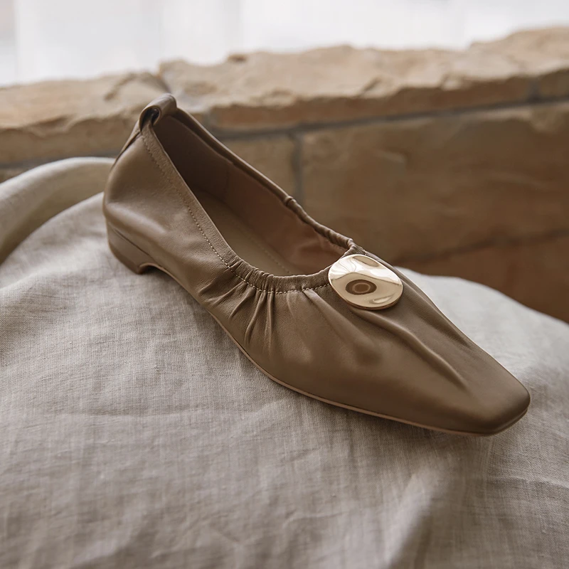 Women's Shoes Flat Heel Pumps Party Dress Casual Shoes Gray Beige Spring Leather Szie 40 Shoes Woman
Women's Shoes Flat Heel Pumps Party Dress Casual Shoes Gray Beige Spring Leather Szie 40 Shoes Woman