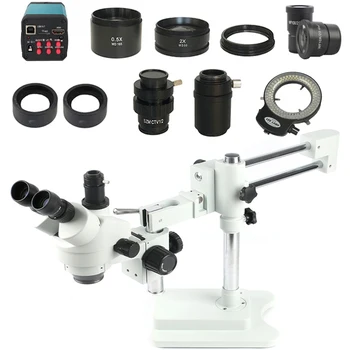 Continue 3.5X-90X Simul-focal Trinocular Stereo Zoom Microscope Double Arm Boom Stand 14MP HDMI camera for phone PCB repair 
Continue 3.5X-90X Simul-focal Trinocular Stereo Zoom Microscope Double Arm Boom Stand 14MP HDMI camera for phone PCB repair