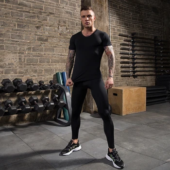 New Bodybuilding Compression Tracksuit Fitness Black Running T-shirt Pant Legging Men's Sportswear Demix Gym Sport Suit
New Bodybuilding Compression Tracksuit Fitness Black Running T-shirt Pant Legging Men's Sportswear Demix Gym Sport Suit