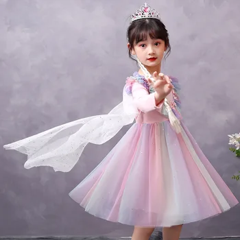 Princess Dress Girl Birthday Evening Party Dress Halloween Costume Girls Children Christmas Dress+cloak 110cm-160cm
Princess Dress Girl Birthday Evening Party Dress Halloween Costume Girls Children Christmas Dress+cloak 110cm-160cm
