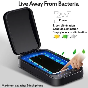 Portable UV Phone Sterilizer Box Case Sanitizer Box Disinfection Machine Disinfector Cabinet for Mouth Masks Phone Wireless/USB 
Portable UV Phone Sterilizer Box Case Sanitizer Box Disinfection Machine Disinfector Cabinet for Mouth Masks Phone Wireless/USB