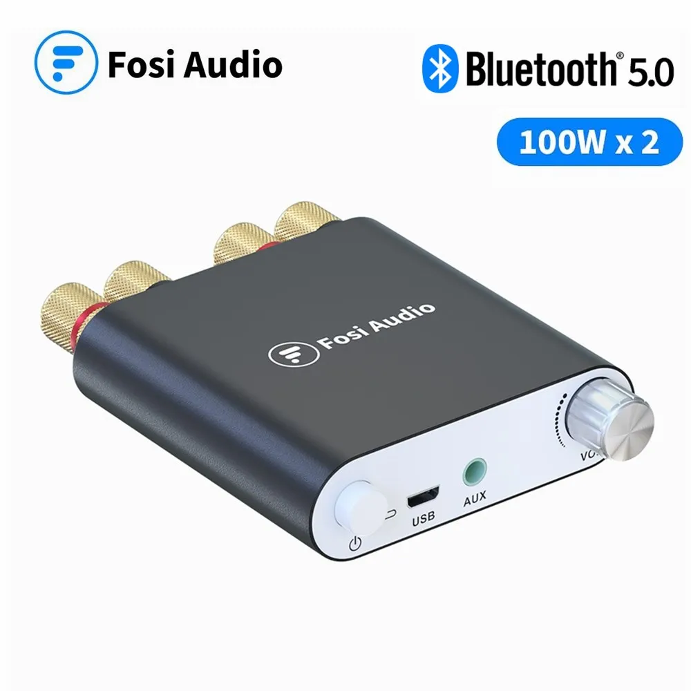 Fosi Audio Bluetooth Power Amplifier Wireless Stereo Receiver Mini 2 CH HiFi Digital Amp 100W x 2 with Power Supply ZK1002D
Fosi Audio Bluetooth Power Amplifier Wireless Stereo Receiver Mini 2 CH HiFi Digital Amp 100W x 2 with Power Supply ZK1002D