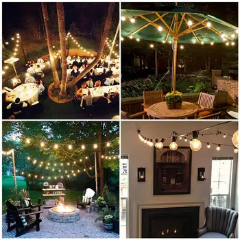 G40 String Lights 30 LED Bulbs Lights 50ft Rope Lights for Party Home Decorations Warm Light with US Plug
G40 String Lights 30 LED Bulbs Lights 50ft Rope Lights for Party Home Decorations Warm Light with US Plug