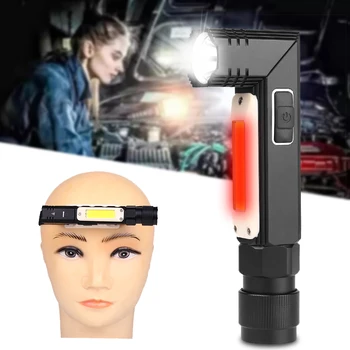 XM-L2 U3 & COB LED Flashlight 3000LM Waterproof Light USB Rechargeable Torch Tail Magnet Work Lamp Rotate Built-in Battery Black 
XM-L2 U3 & COB LED Flashlight 3000LM Waterproof Light USB Rechargeable Torch Tail Magnet Work Lamp Rotate Built-in Battery Black