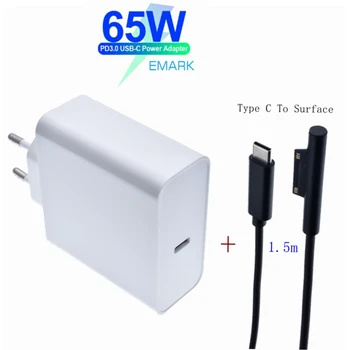 PD USB Type C Charger for Microsoft Surface Pro 6/5/4/3 Go Book Tablet Compatible 15V/12V 4A 3A 2.58A 65W 44W PD Charging Cable
PD USB Type C Charger for Microsoft Surface Pro 6/5/4/3 Go Book Tablet Compatible 15V/12V 4A 3A 2.58A 65W 44W PD Charging Cable