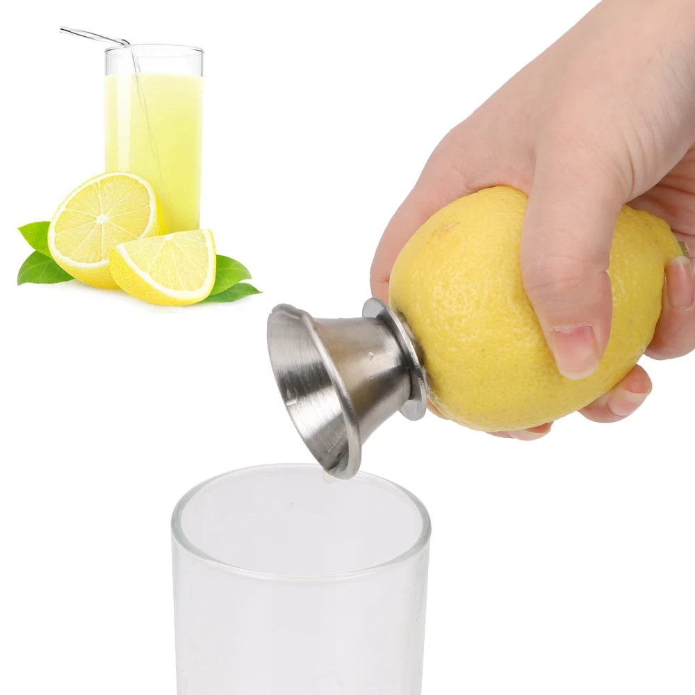 Stainless Steel Fruit Tool Gadgets Juice Squeeze Hand Juicer Pourer Screw For Lemon Orange Limes Citrus Manually Lemon Squeezer
Stainless Steel Fruit Tool Gadgets Juice Squeeze Hand Juicer Pourer Screw For Lemon Orange Limes Citrus Manually Lemon Squeezer