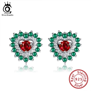 ORSA JEWELS Real S925 Love Stud Earrings Newest Elegant Sterling Silver Multi-color CZ Valentine's Day Theme Gift Jewelry SE251
ORSA JEWELS Real S925 Love Stud Earrings Newest Elegant Sterling Silver Multi-color CZ Valentine's Day Theme Gift Jewelry SE251