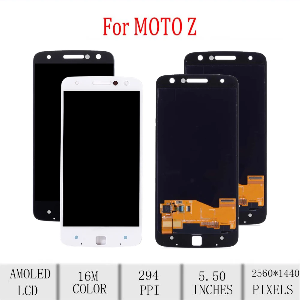 Original For Motorola Moto Z Droid LCD Display Touch Screen Digitizer Assembly For Moto Z Display Replacement XT1635 XT1635-02
Original For Motorola Moto Z Droid LCD Display Touch Screen Digitizer Assembly For Moto Z Display Replacement XT1635 XT1635-02