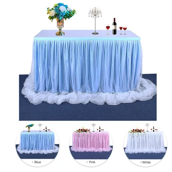 6ft Tulle Tutu Lace Table Skirt Cover Tablecloth For Party Wedding Home Decor
6ft Tulle Tutu Lace Table Skirt Cover Tablecloth For Party Wedding Home Decor