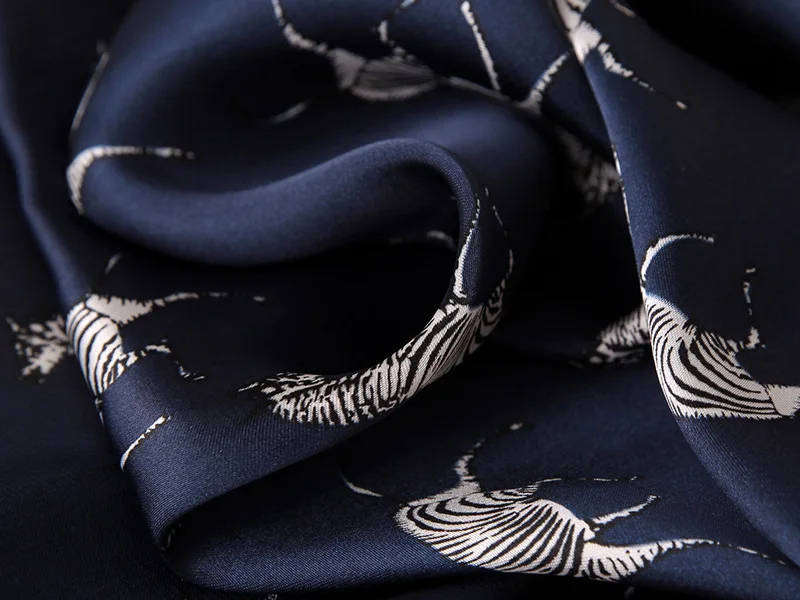 Luxury Silk Plaid Scarf - Soft Satin Neck Tie Hair Band for Women