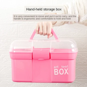 Hand-held Desktop Nail Art Storage Box Plastic Scissors Makeup Organizer Jewelry Nail Polish Pen Container Manicure Tool Case
Hand-held Desktop Nail Art Storage Box Plastic Scissors Makeup Organizer Jewelry Nail Polish Pen Container Manicure Tool Case