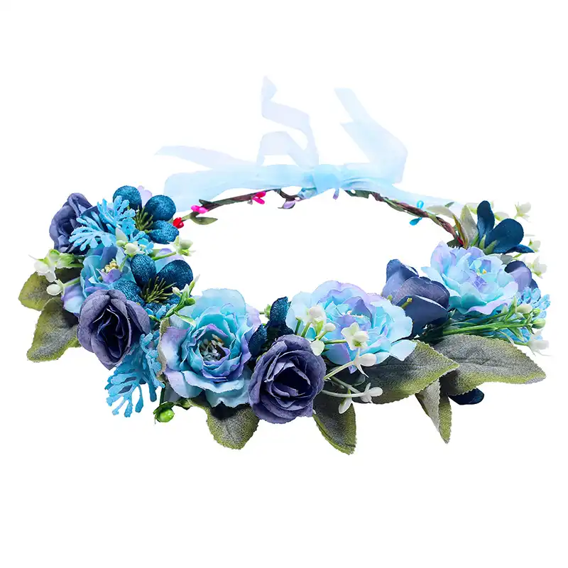 navy blue wedding hair accessories