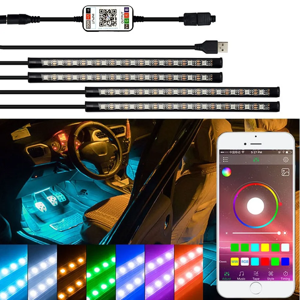 LED Strip RGB Remote Control Car Decorative Atmosphere Light For Peugeot 307 206 308 407 207 3008 2008 406 208 508 301 408 306
LED Strip RGB Remote Control Car Decorative Atmosphere Light For Peugeot 307 206 308 407 207 3008 2008 406 208 508 301 408 306