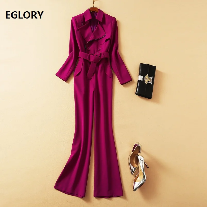High Quality New Jumpsuit & Rompers 2021 Spring Women Notched Collar Front Zipper Deco Long Sleeve Elegant Long Jumpuit Purple
High Quality New Jumpsuit & Rompers 2021 Spring Women Notched Collar Front Zipper Deco Long Sleeve Elegant Long Jumpuit Purple