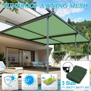 Portable Sun Awning Mesh Sunproof Sun Shade Sail Anti-UV Awning Mesh Net Canopy Home Garden Outdoor Aquare Waterproof Shelter
Portable Sun Awning Mesh Sunproof Sun Shade Sail Anti-UV Awning Mesh Net Canopy Home Garden Outdoor Aquare Waterproof Shelter