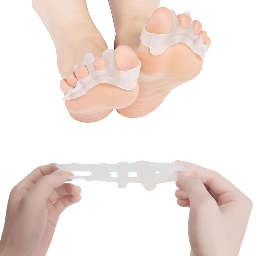 1 Pair Silicone Toe Separators Pedicure Straightener Bunion Corrector Hammer Toe Spacers Pain Relife for Men and Women
1 Pair Silicone Toe Separators Pedicure Straightener Bunion Corrector Hammer Toe Spacers Pain Relife for Men and Women