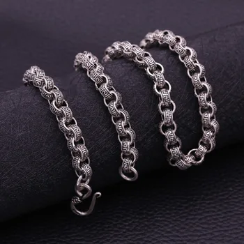 925 Sterling Silver Necklace 8mm Thick Heavy Pattern Vintage Necklace Christmas Gifts For Women Men
925 Sterling Silver Necklace 8mm Thick Heavy Pattern Vintage Necklace Christmas Gifts For Women Men