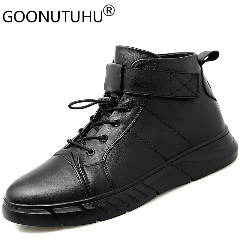 2019 autumn winter fashion men's ankle boots casual genuine leather black shoes male size 38-48 flat shoe man snow boots for men 
2019 autumn winter fashion men's ankle boots casual genuine leather black shoes male size 38-48 flat shoe man snow boots for men