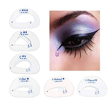 6PCS Eyeliner Stencil Cat Eye Fish Tail Double Wing Eyeliner Stencil Models Template Shaping Tools Eyebrows Template Card DIY
6PCS Eyeliner Stencil Cat Eye Fish Tail Double Wing Eyeliner Stencil Models Template Shaping Tools Eyebrows Template Card DIY