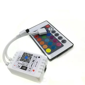 5-24V Wifi LED RGB Controller With IR 24Key Remote Controller LED Strip Lights Lamps Bulbs
5-24V Wifi LED RGB Controller With IR 24Key Remote Controller LED Strip Lights Lamps Bulbs