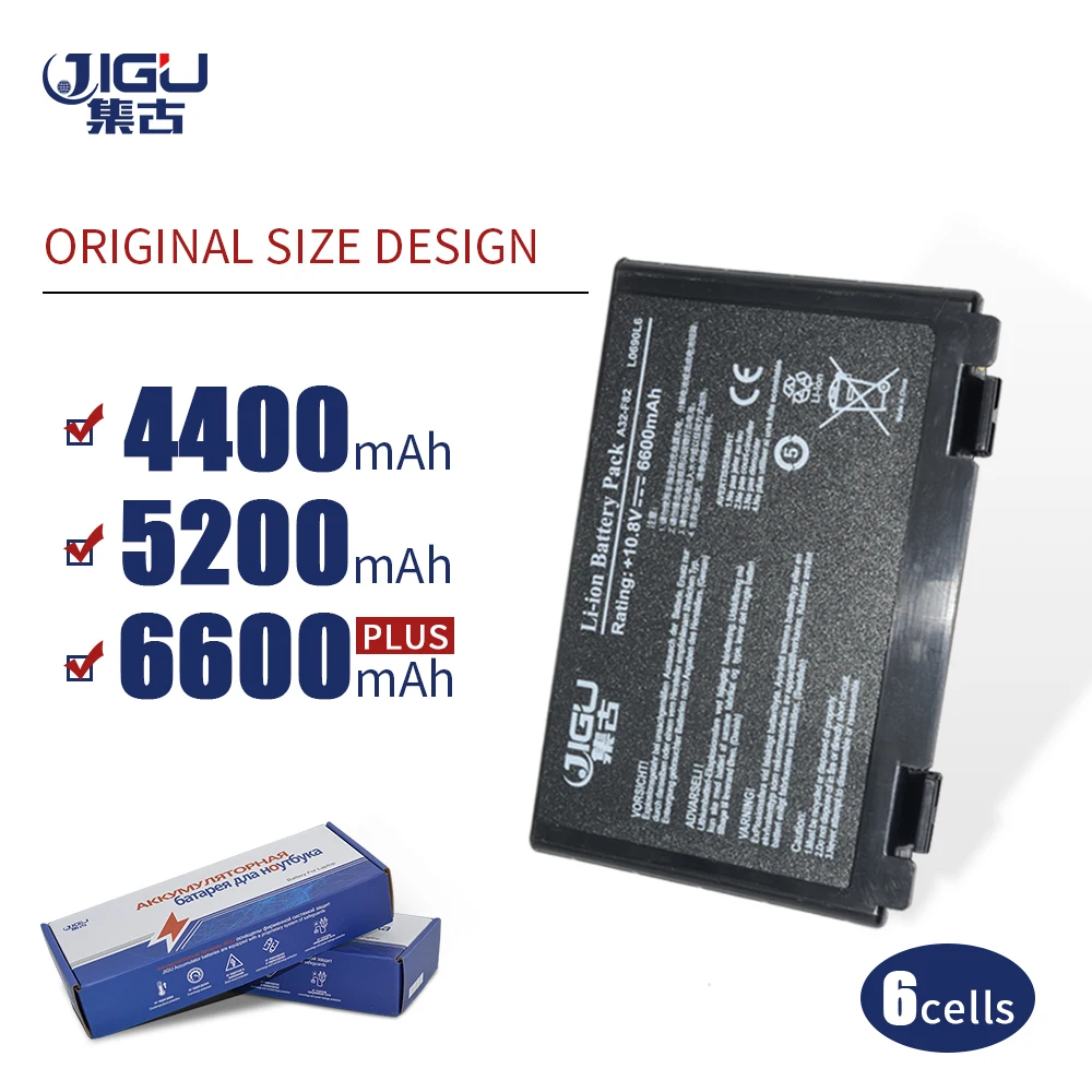 JIGU K50in 6 Cell Аккумулятор для Asus K40 / F82 A32 F52 K50 K60 L0690L6 K40in K40af K50ij|6 cell battery|6 cellbattery for asus |