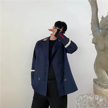 2020 Spring And Autumn New College Style Neckline Embroidery Design Small Suit Fashion Casual Loose Jacket Coat Navy Blue M-XL
2020 Spring And Autumn New College Style Neckline Embroidery Design Small Suit Fashion Casual Loose Jacket Coat Navy Blue M-XL