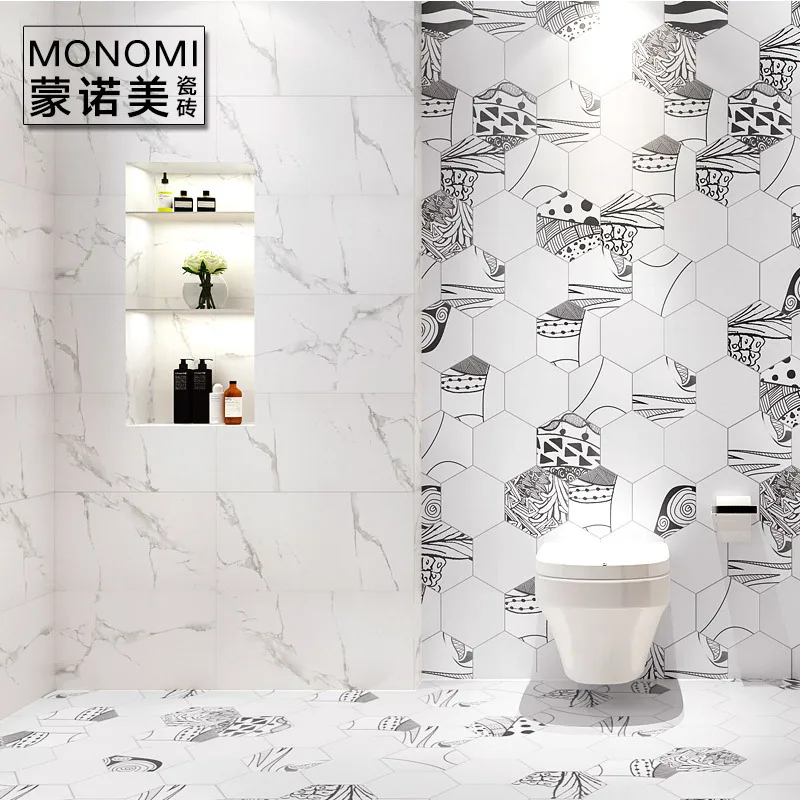 Northern European-Style Tile 200X230 Bathroom Wall Tile chu wei zhuan Hexagonal Brick Small Tile Manufacturers Direct Selling
Northern European-Style Tile 200X230 Bathroom Wall Tile chu wei zhuan Hexagonal Brick Small Tile Manufacturers Direct Selling