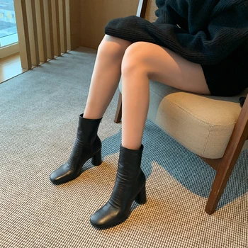 HARAVAL Women Ankle Boots High Heel Round Toe Sexy Cute Zipper Solid Lady Winter Autumn Elastic Shoes Elagant Mode Y2K ShoeE212L
HARAVAL Women Ankle Boots High Heel Round Toe Sexy Cute Zipper Solid Lady Winter Autumn Elastic Shoes Elagant Mode Y2K ShoeE212L