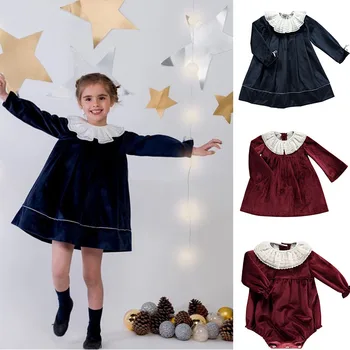 High-endGirl New Year Party Tutu Dresses Winter Spring Velvet Royal style Twril Dresses High Quality Brand Children Clothes 
High-endGirl New Year Party Tutu Dresses Winter Spring Velvet Royal style Twril Dresses High Quality Brand Children Clothes