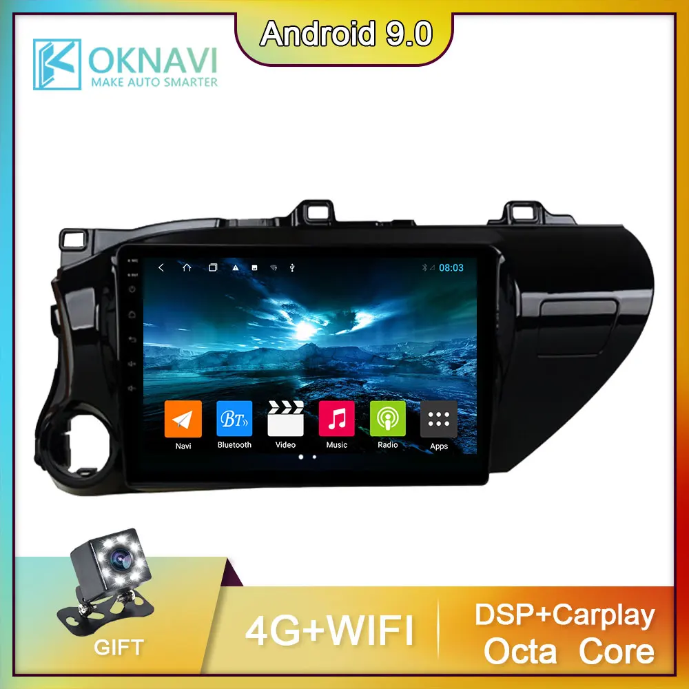 10 Inch For Toyota Hilux 2016 2017 2018 RHD Android 9.0 Car Multimedia Player GPS Navigation 2 Din WIFI DSP Carplay Radio Player
10 Inch For Toyota Hilux 2016 2017 2018 RHD Android 9.0 Car Multimedia Player GPS Navigation 2 Din WIFI DSP Carplay Radio Player