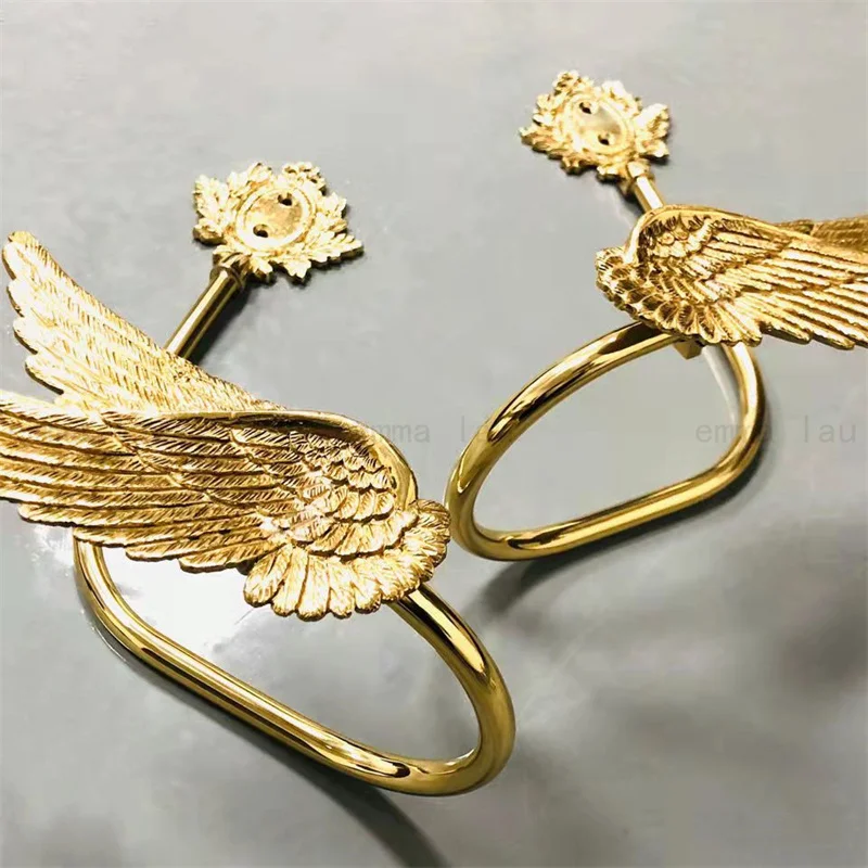 Двойные крылья, искусственный крючок, полностью медная Золотая домашняя подставка для окна, Декоративная вешалка для занавесок
Двойные крылья, искусственный крючок, полностью медная Золотая домашняя подставка для окна, Декоративная вешалка для занавесок