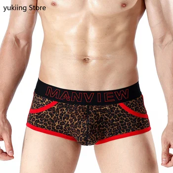 Men's Letter Leopard Print Contrast Simple Low Waist Big Pouch Boxer Underwear Breathable and comfortable Daily Men's Underwear
Men's Letter Leopard Print Contrast Simple Low Waist Big Pouch Boxer Underwear Breathable and comfortable Daily Men's Underwear