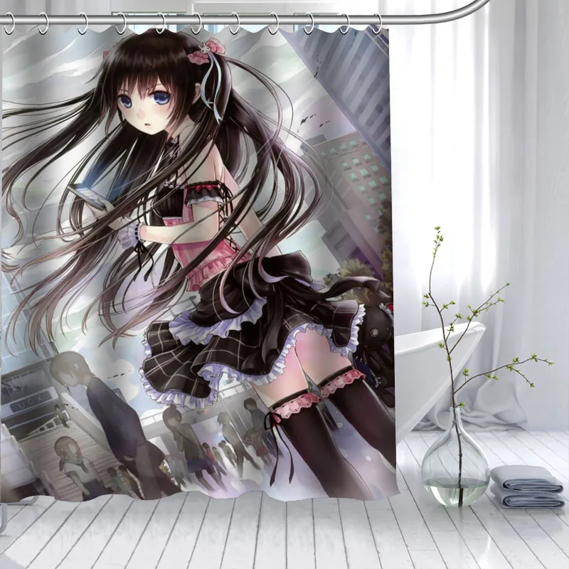 Custom Anime Girl Shower Curtain 3D Waterproof Polyester Fabric Bath Curtain High Defintion Printing 12 Hooks For The Bathroom
Custom Anime Girl Shower Curtain 3D Waterproof Polyester Fabric Bath Curtain High Defintion Printing 12 Hooks For The Bathroom