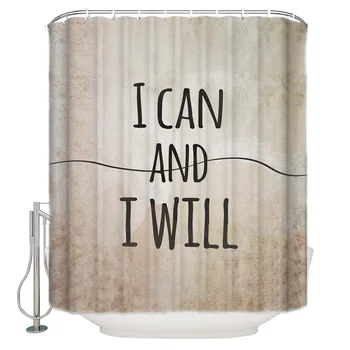 WARMTOUR Shower Curtain I Can And I Will Bath Curtains Bathroom Decor with Hooks
WARMTOUR Shower Curtain I Can And I Will Bath Curtains Bathroom Decor with Hooks