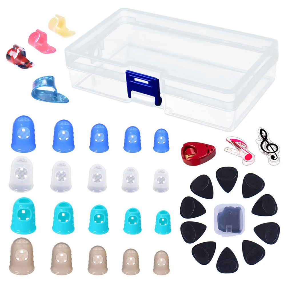 20pcs Thin Celluloid Guitar Thumb Picks Finger Cap Protect Fingers for Splicing Line Pressing Elastic Ukulele Finger Hat
20pcs Thin Celluloid Guitar Thumb Picks Finger Cap Protect Fingers for Splicing Line Pressing Elastic Ukulele Finger Hat