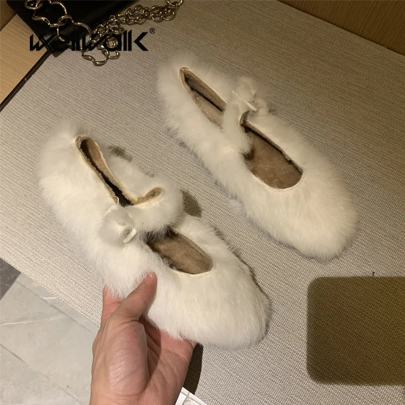Genuine Leather Fur Shoes Woman Ballet Flats Furry Lining Women's Flats Shoes Women Winter Furry Ballerinas Sling Back Moccasins 
Genuine Leather Fur Shoes Woman Ballet Flats Furry Lining Women's Flats Shoes Women Winter Furry Ballerinas Sling Back Moccasins