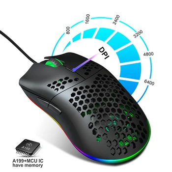 J900 Gaming Mouse 6400DPI Adjustable RGB Macro Programmable Mechanical Button Wired Mouse Game Mice For Windows10/8/7
J900 Gaming Mouse 6400DPI Adjustable RGB Macro Programmable Mechanical Button Wired Mouse Game Mice For Windows10/8/7